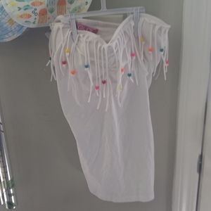 EUC GLO JEANS VINTAGE Women's strapless white top